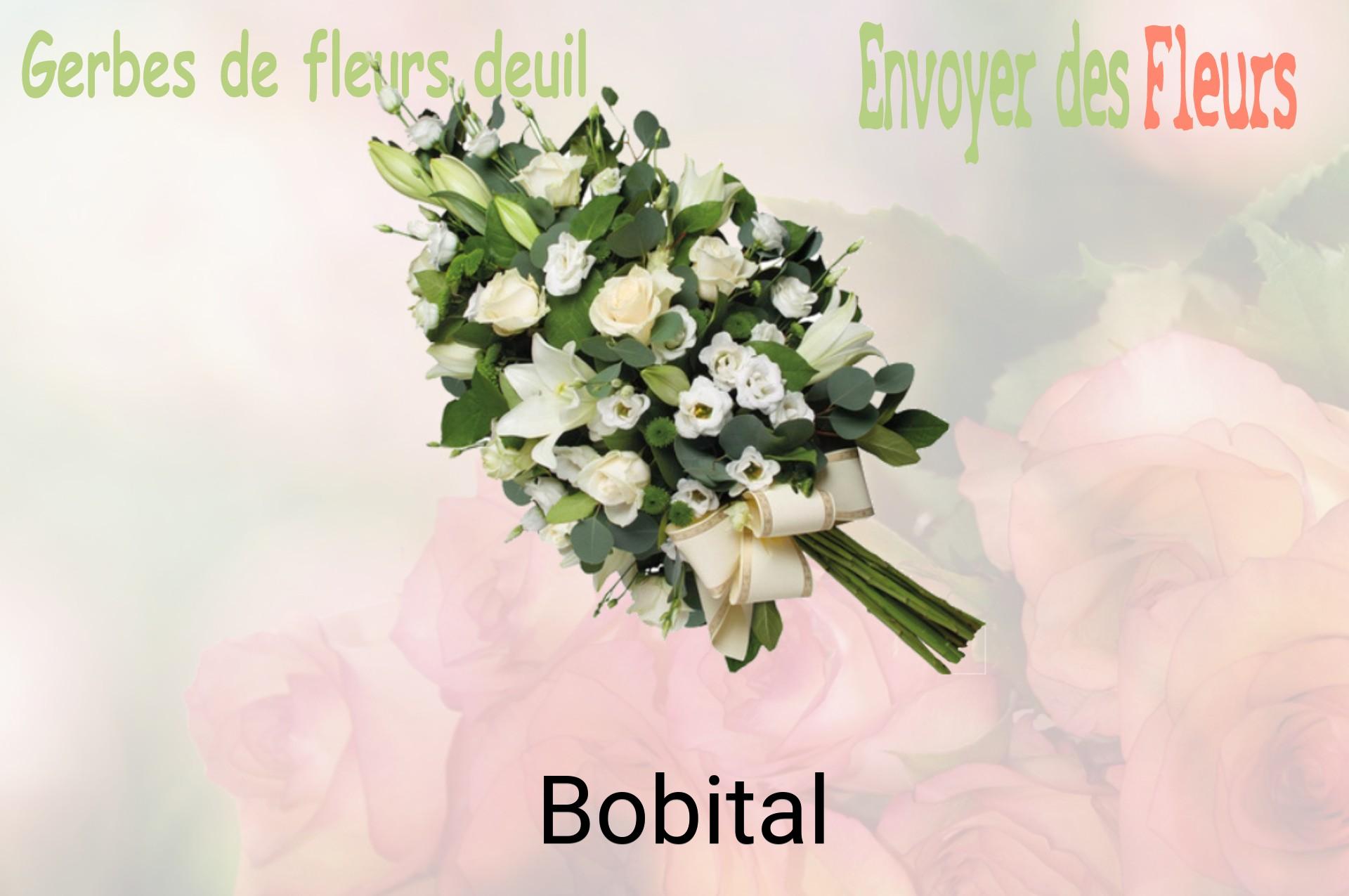 Gerbe de fleurs de deuil livrée à Bobital